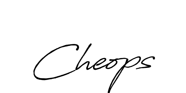 How to make Cheops signature? Antro_Vectra_Bolder is a professional autograph style. Create handwritten signature for Cheops name. Cheops signature style 7 images and pictures png