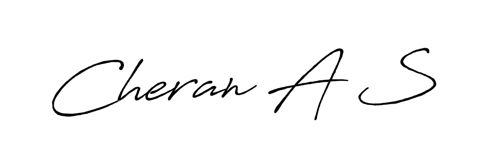How to make Cheran A S signature? Antro_Vectra_Bolder is a professional autograph style. Create handwritten signature for Cheran A S name. Cheran A S signature style 7 images and pictures png