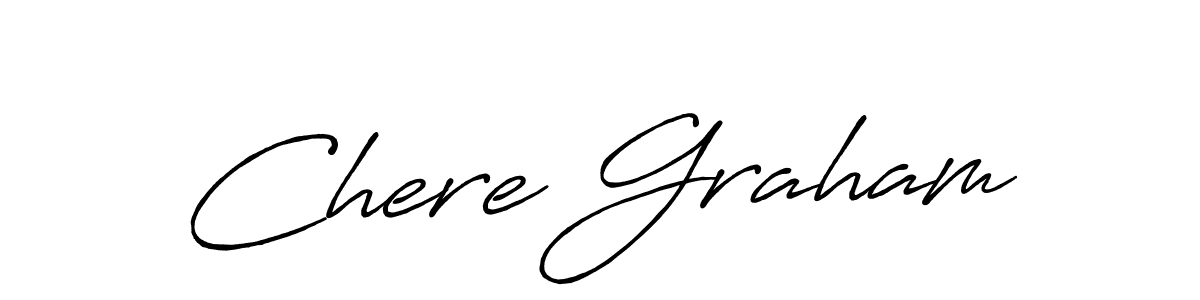 You should practise on your own different ways (Antro_Vectra_Bolder) to write your name (Chere Graham) in signature. don't let someone else do it for you. Chere Graham signature style 7 images and pictures png