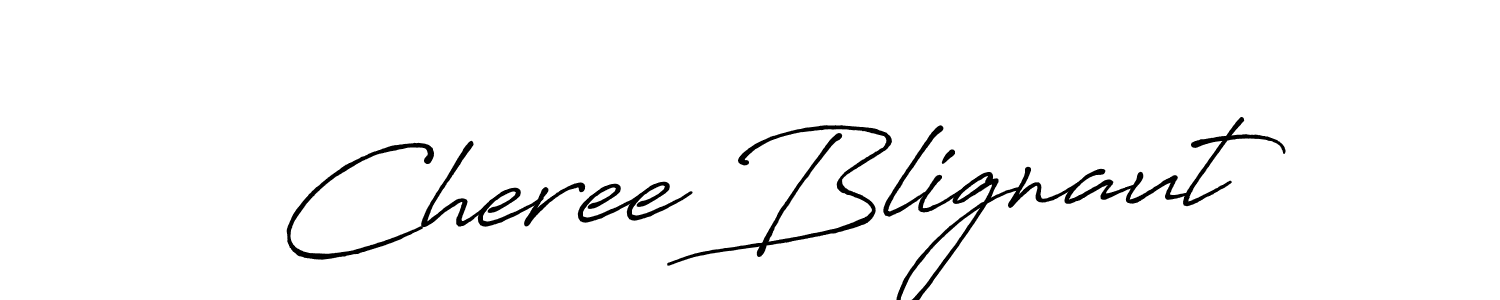 Make a beautiful signature design for name Cheree Blignaut. With this signature (Antro_Vectra_Bolder) style, you can create a handwritten signature for free. Cheree Blignaut signature style 7 images and pictures png