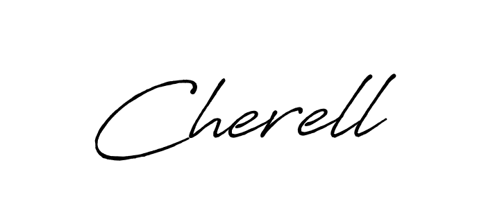 It looks lik you need a new signature style for name Cherell. Design unique handwritten (Antro_Vectra_Bolder) signature with our free signature maker in just a few clicks. Cherell signature style 7 images and pictures png