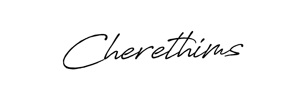 You can use this online signature creator to create a handwritten signature for the name Cherethims. This is the best online autograph maker. Cherethims signature style 7 images and pictures png