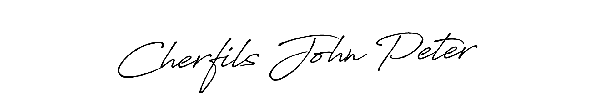 How to make Cherfils John Peter signature? Antro_Vectra_Bolder is a professional autograph style. Create handwritten signature for Cherfils John Peter name. Cherfils John Peter signature style 7 images and pictures png