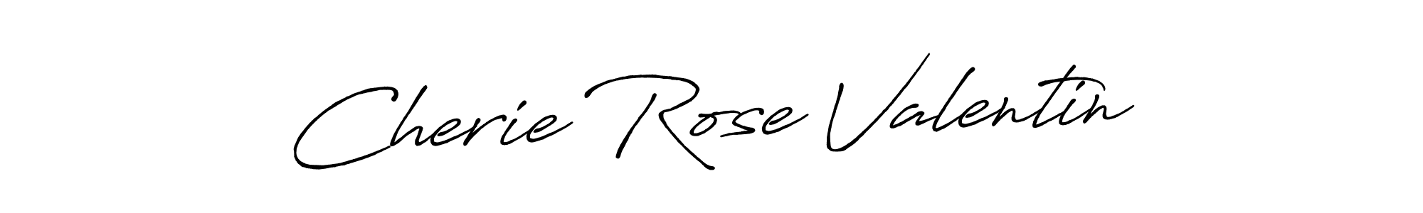 Create a beautiful signature design for name Cherie Rose Valentin. With this signature (Antro_Vectra_Bolder) fonts, you can make a handwritten signature for free. Cherie Rose Valentin signature style 7 images and pictures png