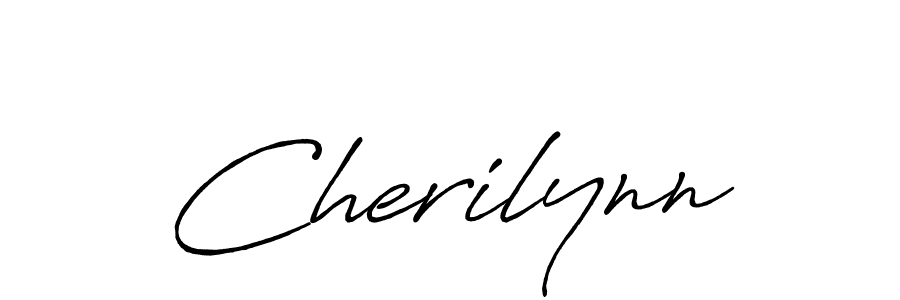 Use a signature maker to create a handwritten signature online. With this signature software, you can design (Antro_Vectra_Bolder) your own signature for name Cherilynn. Cherilynn signature style 7 images and pictures png