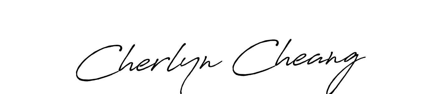 Cherlyn Cheang stylish signature style. Best Handwritten Sign (Antro_Vectra_Bolder) for my name. Handwritten Signature Collection Ideas for my name Cherlyn Cheang. Cherlyn Cheang signature style 7 images and pictures png