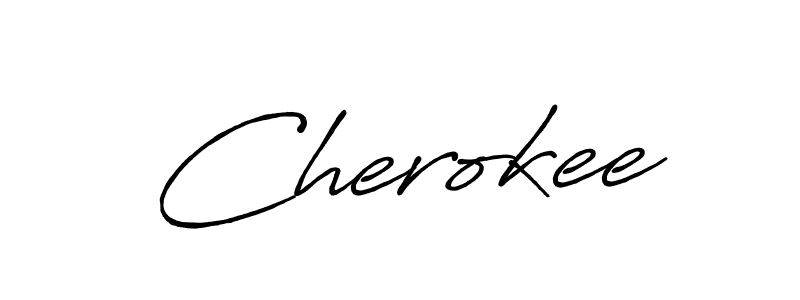 How to make Cherokee signature? Antro_Vectra_Bolder is a professional autograph style. Create handwritten signature for Cherokee name. Cherokee signature style 7 images and pictures png