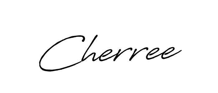How to make Cherree name signature. Use Antro_Vectra_Bolder style for creating short signs online. This is the latest handwritten sign. Cherree signature style 7 images and pictures png