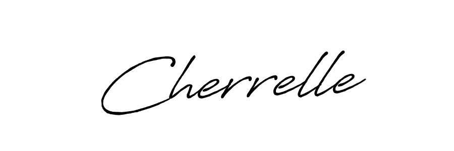 Design your own signature with our free online signature maker. With this signature software, you can create a handwritten (Antro_Vectra_Bolder) signature for name Cherrelle. Cherrelle signature style 7 images and pictures png