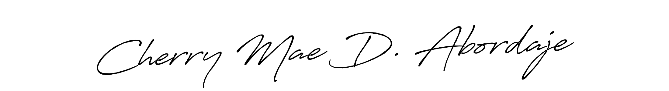 if you are searching for the best signature style for your name Cherry Mae D. Abordaje. so please give up your signature search. here we have designed multiple signature styles  using Antro_Vectra_Bolder. Cherry Mae D. Abordaje signature style 7 images and pictures png