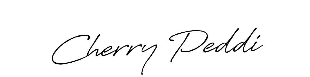 Design your own signature with our free online signature maker. With this signature software, you can create a handwritten (Antro_Vectra_Bolder) signature for name Cherry Peddi. Cherry Peddi signature style 7 images and pictures png