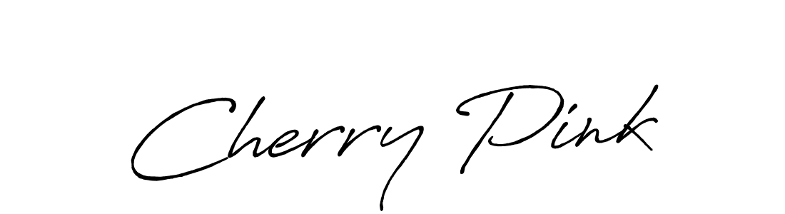 You should practise on your own different ways (Antro_Vectra_Bolder) to write your name (Cherry Pink) in signature. don't let someone else do it for you. Cherry Pink signature style 7 images and pictures png