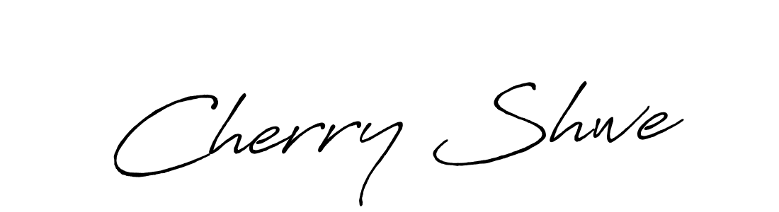 if you are searching for the best signature style for your name Cherry Shwe. so please give up your signature search. here we have designed multiple signature styles  using Antro_Vectra_Bolder. Cherry Shwe signature style 7 images and pictures png