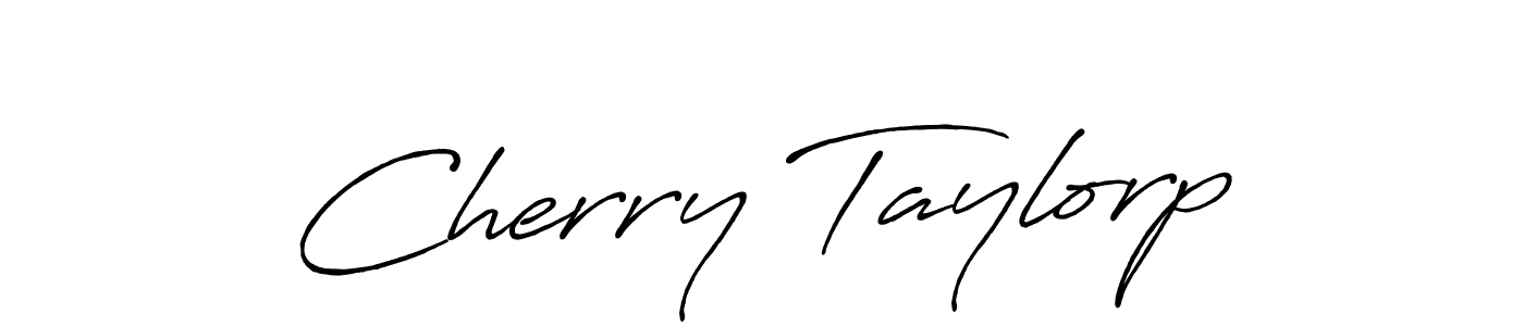 How to make Cherry Taylorp name signature. Use Antro_Vectra_Bolder style for creating short signs online. This is the latest handwritten sign. Cherry Taylorp signature style 7 images and pictures png