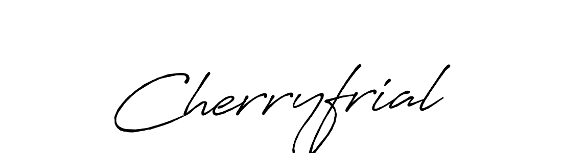 How to Draw Cherryfrial signature style? Antro_Vectra_Bolder is a latest design signature styles for name Cherryfrial. Cherryfrial signature style 7 images and pictures png