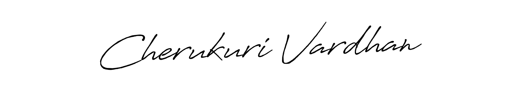 Make a beautiful signature design for name Cherukuri Vardhan. With this signature (Antro_Vectra_Bolder) style, you can create a handwritten signature for free. Cherukuri Vardhan signature style 7 images and pictures png