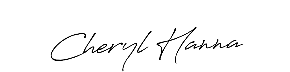 How to make Cheryl Hanna name signature. Use Antro_Vectra_Bolder style for creating short signs online. This is the latest handwritten sign. Cheryl Hanna signature style 7 images and pictures png