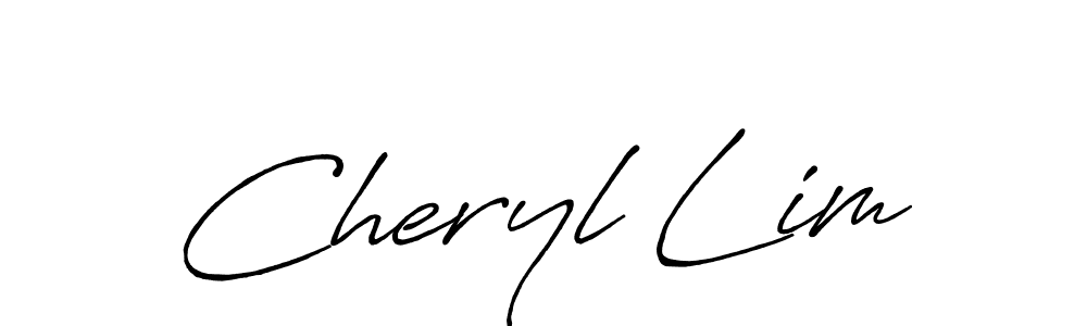 Cheryl Lim stylish signature style. Best Handwritten Sign (Antro_Vectra_Bolder) for my name. Handwritten Signature Collection Ideas for my name Cheryl Lim. Cheryl Lim signature style 7 images and pictures png