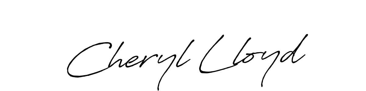 Design your own signature with our free online signature maker. With this signature software, you can create a handwritten (Antro_Vectra_Bolder) signature for name Cheryl Lloyd. Cheryl Lloyd signature style 7 images and pictures png
