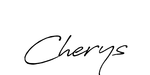 Design your own signature with our free online signature maker. With this signature software, you can create a handwritten (Antro_Vectra_Bolder) signature for name Cherys. Cherys signature style 7 images and pictures png