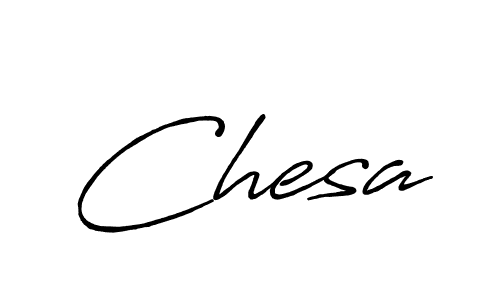 Chesa stylish signature style. Best Handwritten Sign (Antro_Vectra_Bolder) for my name. Handwritten Signature Collection Ideas for my name Chesa. Chesa signature style 7 images and pictures png
