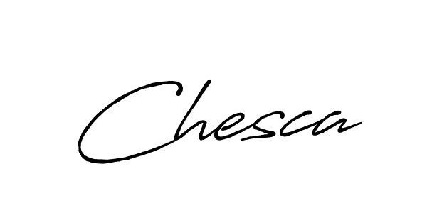 Chesca stylish signature style. Best Handwritten Sign (Antro_Vectra_Bolder) for my name. Handwritten Signature Collection Ideas for my name Chesca. Chesca signature style 7 images and pictures png