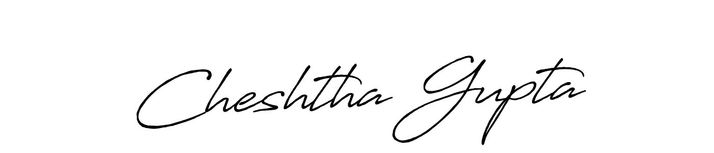 Antro_Vectra_Bolder is a professional signature style that is perfect for those who want to add a touch of class to their signature. It is also a great choice for those who want to make their signature more unique. Get Cheshtha Gupta name to fancy signature for free. Cheshtha Gupta signature style 7 images and pictures png