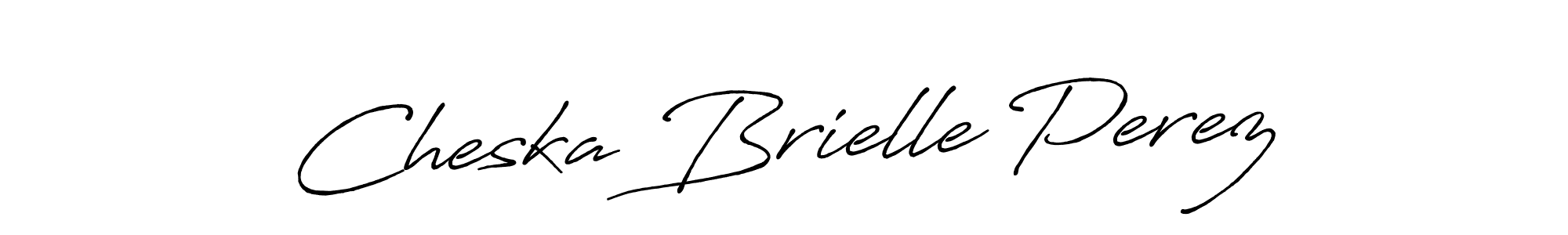 Use a signature maker to create a handwritten signature online. With this signature software, you can design (Antro_Vectra_Bolder) your own signature for name Cheska Brielle Perez. Cheska Brielle Perez signature style 7 images and pictures png