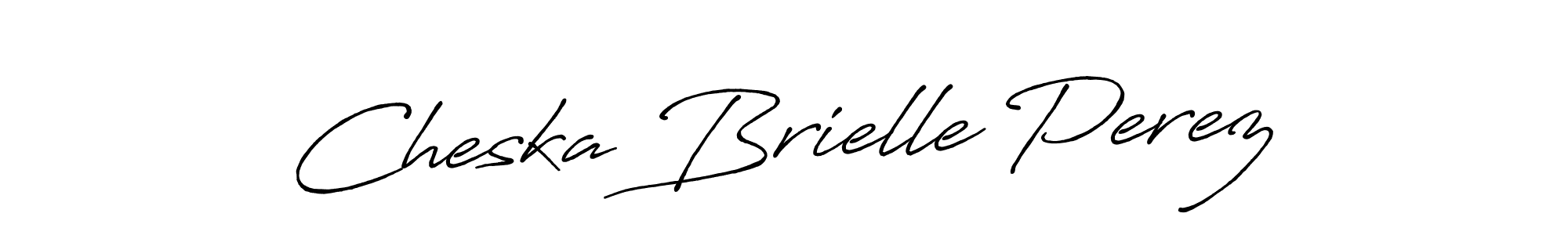 The best way (Antro_Vectra_Bolder) to make a short signature is to pick only two or three words in your name. The name Cheska Brielle Perez include a total of six letters. For converting this name. Cheska Brielle Perez signature style 7 images and pictures png