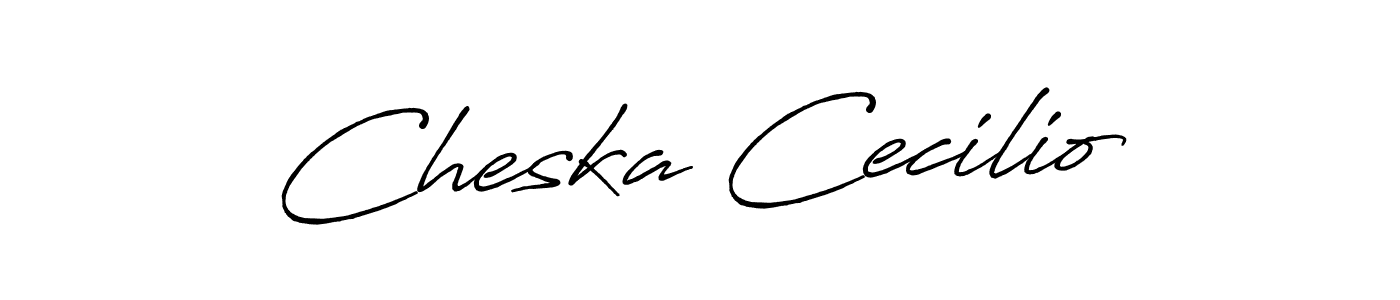 You should practise on your own different ways (Antro_Vectra_Bolder) to write your name (Cheska Cecilio) in signature. don't let someone else do it for you. Cheska Cecilio signature style 7 images and pictures png