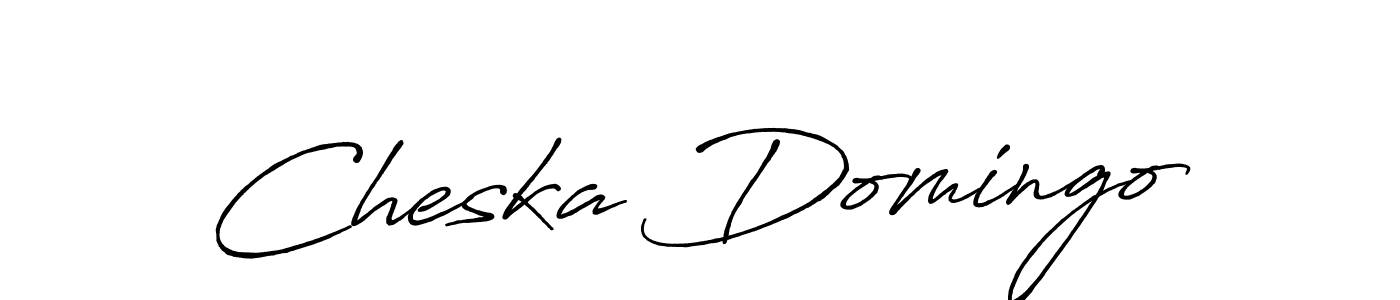 It looks lik you need a new signature style for name Cheska Domingo. Design unique handwritten (Antro_Vectra_Bolder) signature with our free signature maker in just a few clicks. Cheska Domingo signature style 7 images and pictures png