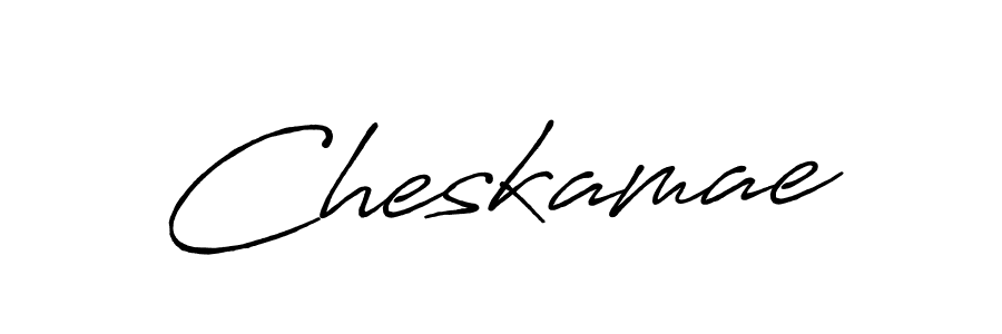 It looks lik you need a new signature style for name Cheskamae. Design unique handwritten (Antro_Vectra_Bolder) signature with our free signature maker in just a few clicks. Cheskamae signature style 7 images and pictures png