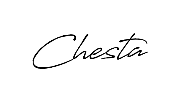 You should practise on your own different ways (Antro_Vectra_Bolder) to write your name (Chesta) in signature. don't let someone else do it for you. Chesta signature style 7 images and pictures png