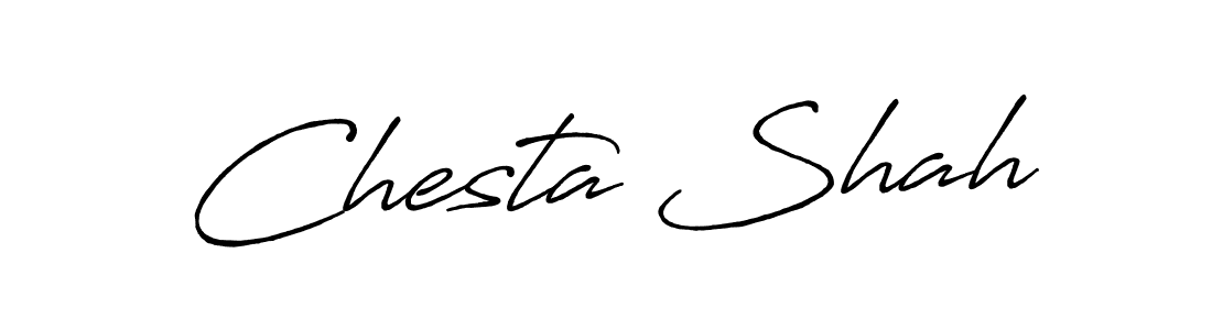 How to Draw Chesta Shah signature style? Antro_Vectra_Bolder is a latest design signature styles for name Chesta Shah. Chesta Shah signature style 7 images and pictures png