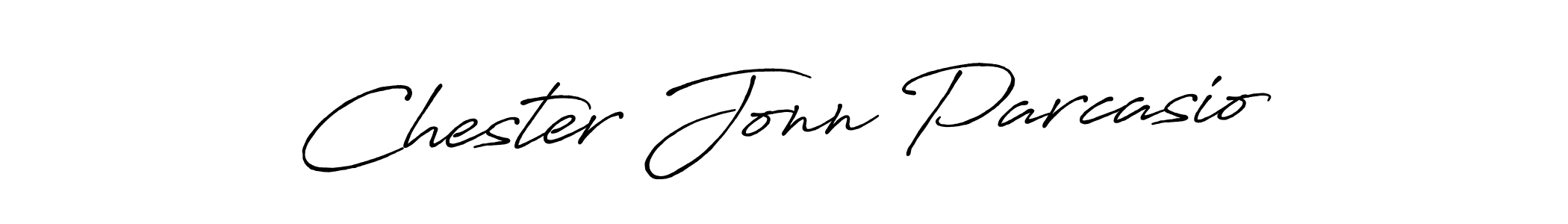 The best way (Antro_Vectra_Bolder) to make a short signature is to pick only two or three words in your name. The name Chester Jonn Parcasio include a total of six letters. For converting this name. Chester Jonn Parcasio signature style 7 images and pictures png