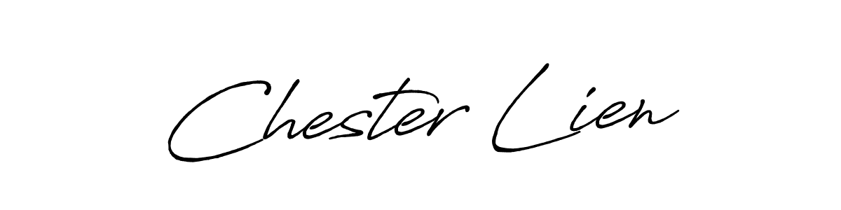 Also we have Chester Lien name is the best signature style. Create professional handwritten signature collection using Antro_Vectra_Bolder autograph style. Chester Lien signature style 7 images and pictures png