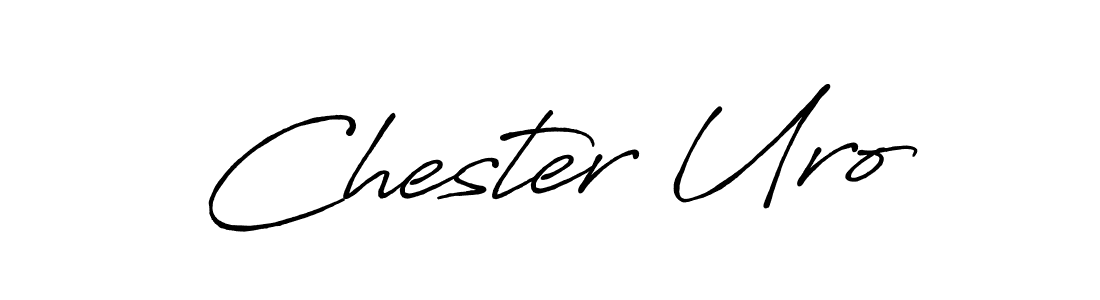 How to make Chester Uro signature? Antro_Vectra_Bolder is a professional autograph style. Create handwritten signature for Chester Uro name. Chester Uro signature style 7 images and pictures png