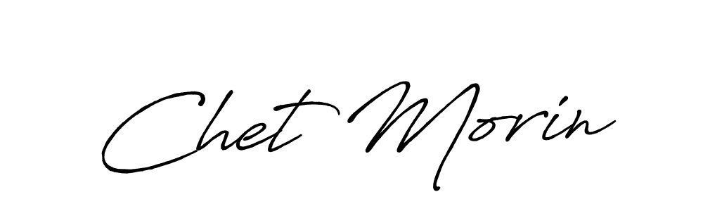Make a beautiful signature design for name Chet Morin. With this signature (Antro_Vectra_Bolder) style, you can create a handwritten signature for free. Chet Morin signature style 7 images and pictures png