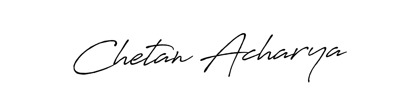 You should practise on your own different ways (Antro_Vectra_Bolder) to write your name (Chetan Acharya) in signature. don't let someone else do it for you. Chetan Acharya signature style 7 images and pictures png