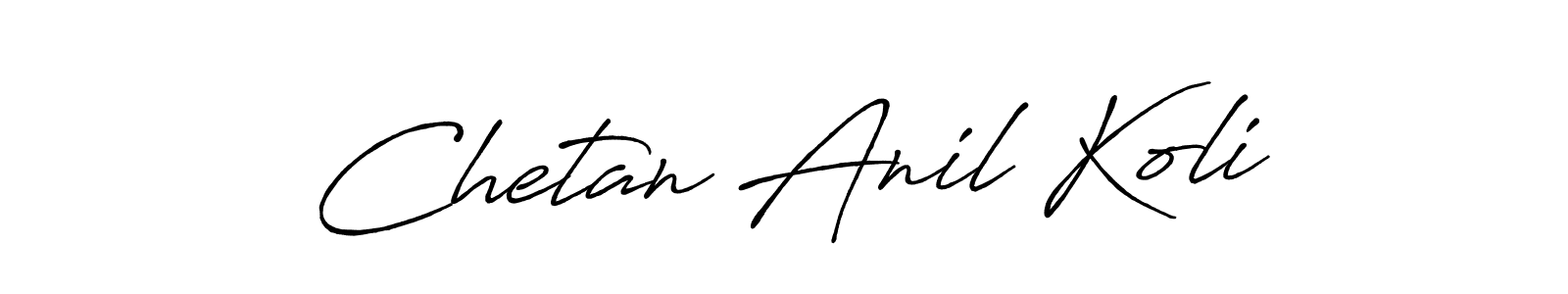 Similarly Antro_Vectra_Bolder is the best handwritten signature design. Signature creator online .You can use it as an online autograph creator for name Chetan Anil Koli. Chetan Anil Koli signature style 7 images and pictures png