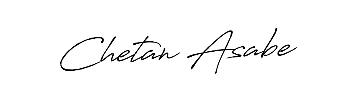 Use a signature maker to create a handwritten signature online. With this signature software, you can design (Antro_Vectra_Bolder) your own signature for name Chetan Asabe. Chetan Asabe signature style 7 images and pictures png