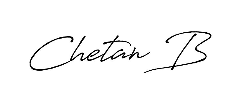 It looks lik you need a new signature style for name Chetan B. Design unique handwritten (Antro_Vectra_Bolder) signature with our free signature maker in just a few clicks. Chetan B signature style 7 images and pictures png