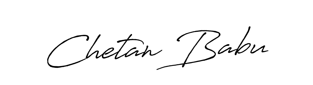 Also we have Chetan Babu name is the best signature style. Create professional handwritten signature collection using Antro_Vectra_Bolder autograph style. Chetan Babu signature style 7 images and pictures png