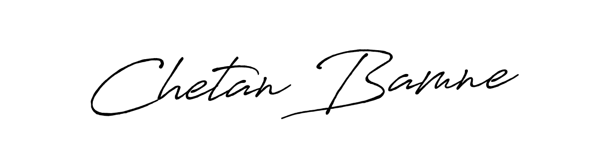 It looks lik you need a new signature style for name Chetan Bamne. Design unique handwritten (Antro_Vectra_Bolder) signature with our free signature maker in just a few clicks. Chetan Bamne signature style 7 images and pictures png