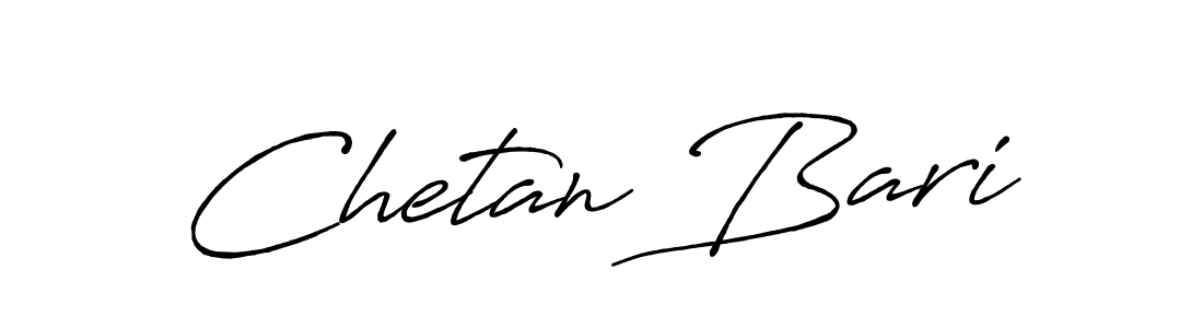 How to make Chetan Bari signature? Antro_Vectra_Bolder is a professional autograph style. Create handwritten signature for Chetan Bari name. Chetan Bari signature style 7 images and pictures png