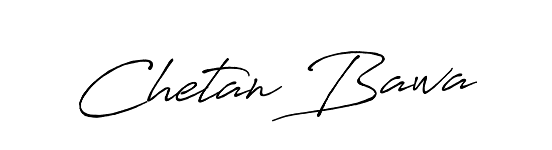 How to make Chetan Bawa name signature. Use Antro_Vectra_Bolder style for creating short signs online. This is the latest handwritten sign. Chetan Bawa signature style 7 images and pictures png