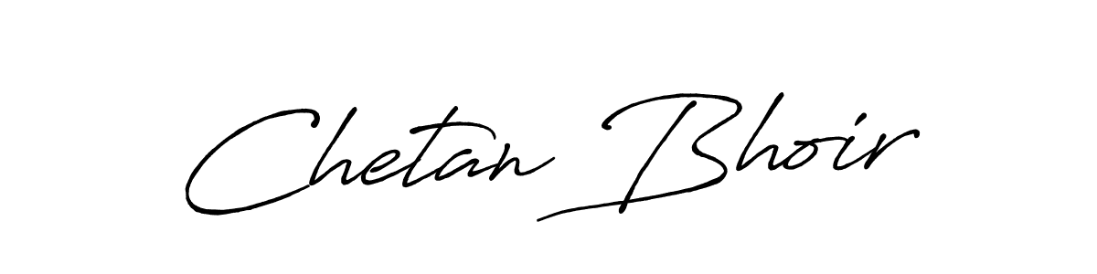 How to make Chetan Bhoir signature? Antro_Vectra_Bolder is a professional autograph style. Create handwritten signature for Chetan Bhoir name. Chetan Bhoir signature style 7 images and pictures png