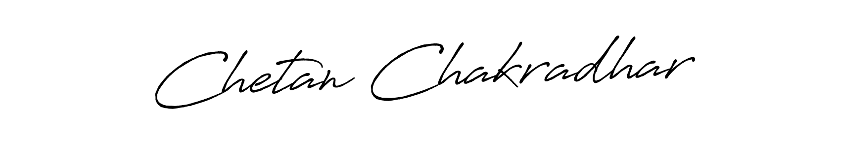 Make a beautiful signature design for name Chetan Chakradhar. With this signature (Antro_Vectra_Bolder) style, you can create a handwritten signature for free. Chetan Chakradhar signature style 7 images and pictures png