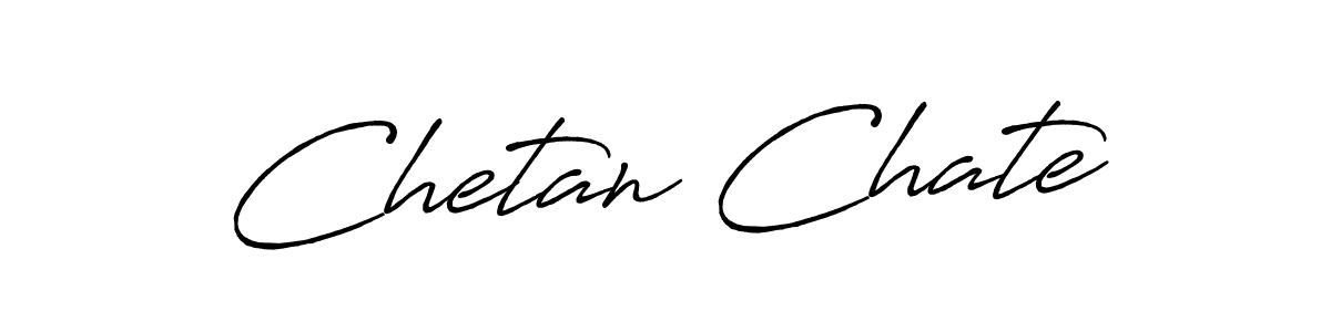 Design your own signature with our free online signature maker. With this signature software, you can create a handwritten (Antro_Vectra_Bolder) signature for name Chetan Chate. Chetan Chate signature style 7 images and pictures png