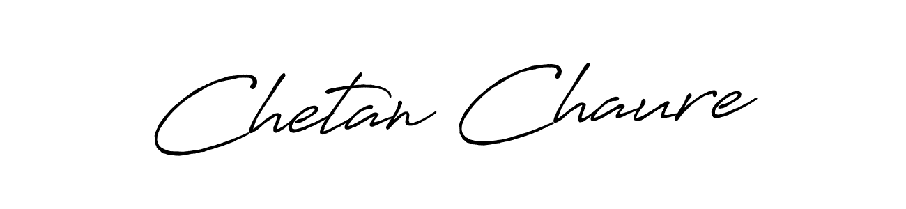 Make a beautiful signature design for name Chetan Chaure. With this signature (Antro_Vectra_Bolder) style, you can create a handwritten signature for free. Chetan Chaure signature style 7 images and pictures png